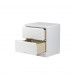 MSW 2-Drawer Dresser Nightstand Smile Pattern (White)